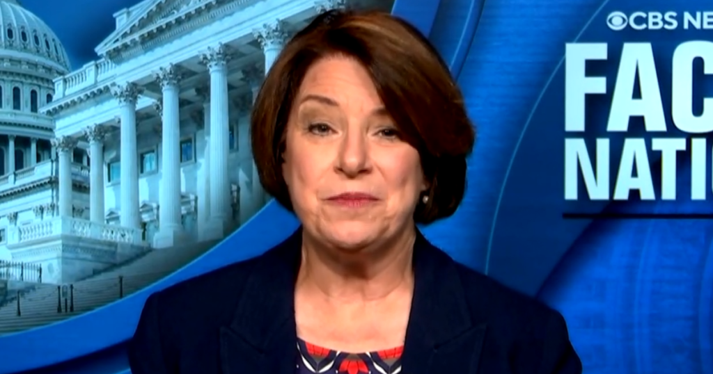 Sen. Amy Klobuchar calls it “appalling” that Trump accused FBI of putting agents in crowd on Jan. 6