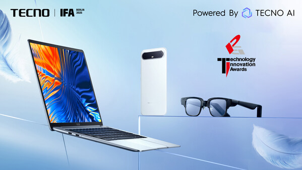 TECNO Wins Three Global Product Innovation Technology Awards At IFA 2025 For TECNO Slim, MEGABOOK S14, And AI Glasses Series