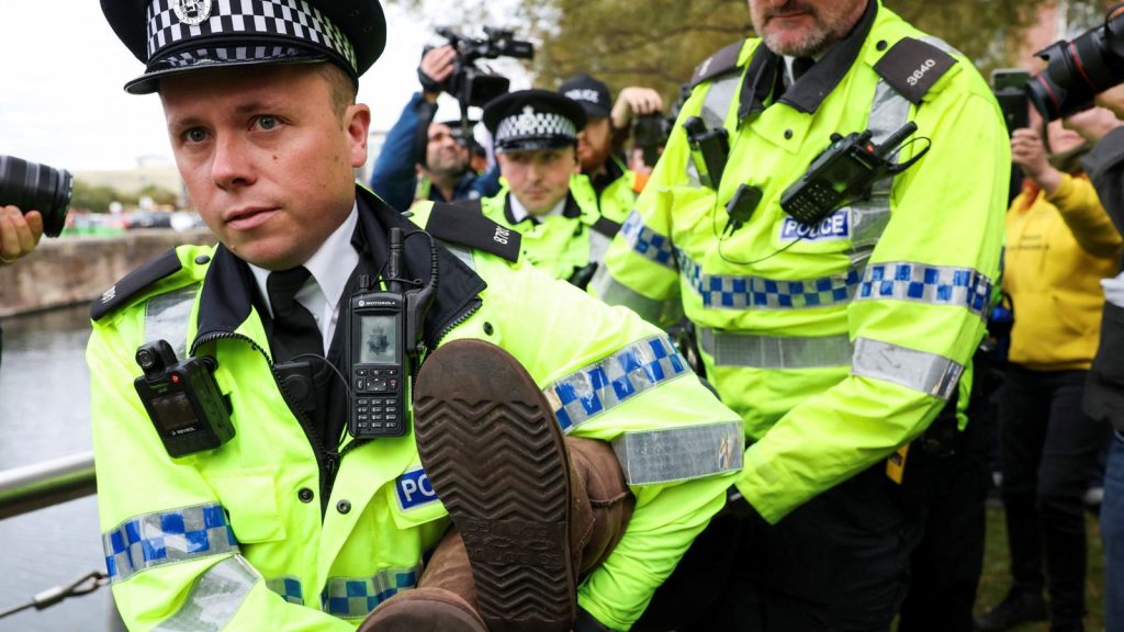 Dozens of pro-Palestinian demonstrators arrested outside Labour conference, Merseyside Police says | Politics News