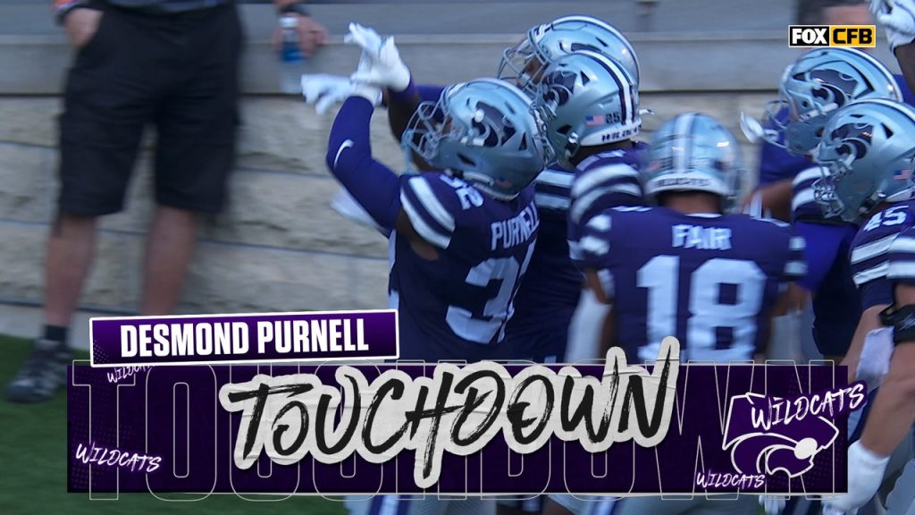 Kansas State's Desmond Purnell returns interception 25 yards for TD against TCU