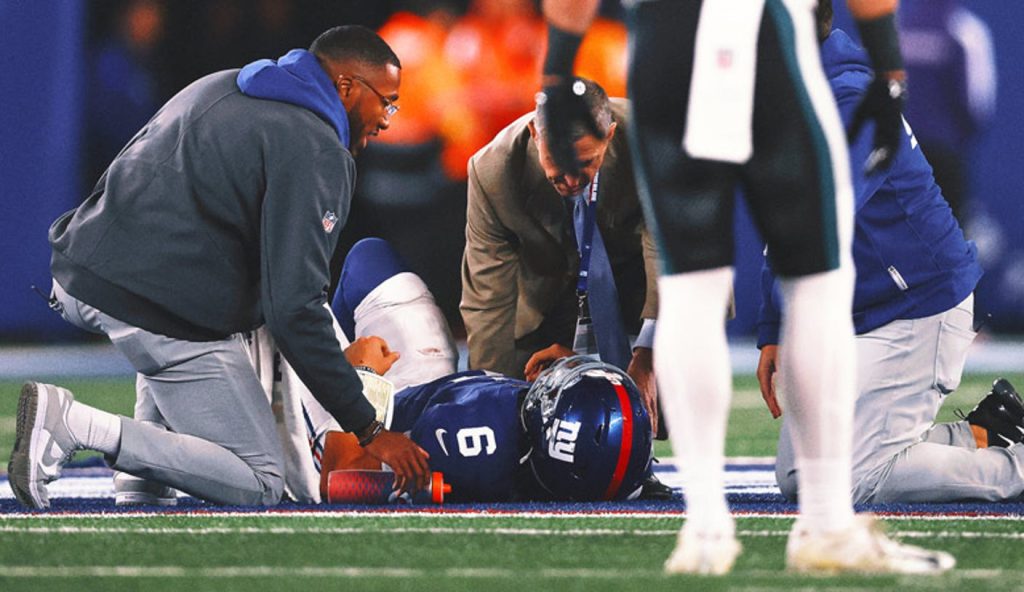 NFL Reviewing How Concussion Protocol Was Followed for Giants QB Jaxson Dart