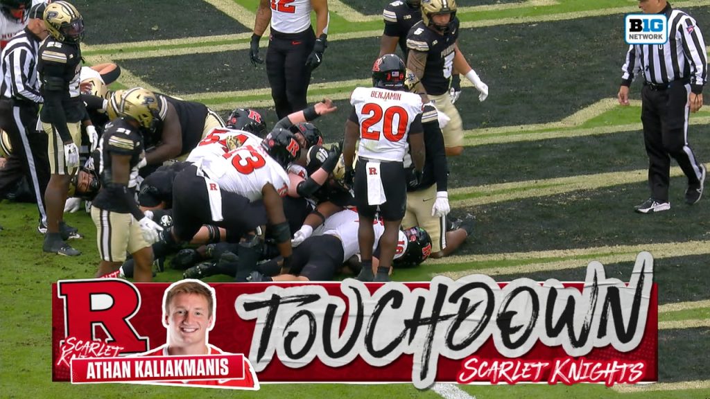 Athan Kaliakmanis scores TD on QB sneak, giving Rutgers lead against Purdue