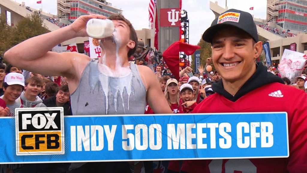 Alex Palou brings the Indy 500 energy with a Big Noon Milk Chug Challenge π₯