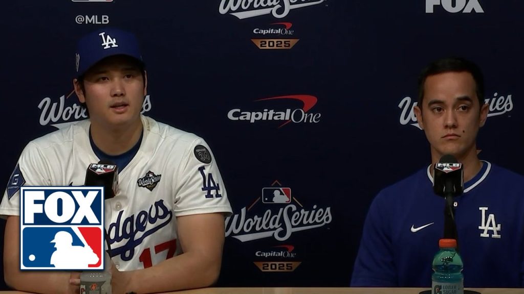 Shohei Ohtani FULL Press Conference Following Dodgers Loss in World Series Game 4 | MLB on FOX
