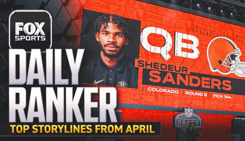 What were the 10 biggest storylines in sports in April?