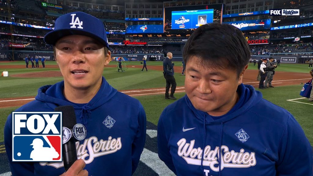 Yoshinobu Yamamoto on Dodgers' INTENSE Game 6 win over Blue Jays, thoughts on World Series Game 7
